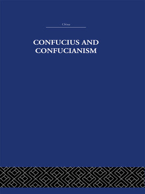 cover image of Confucius and Confucianism